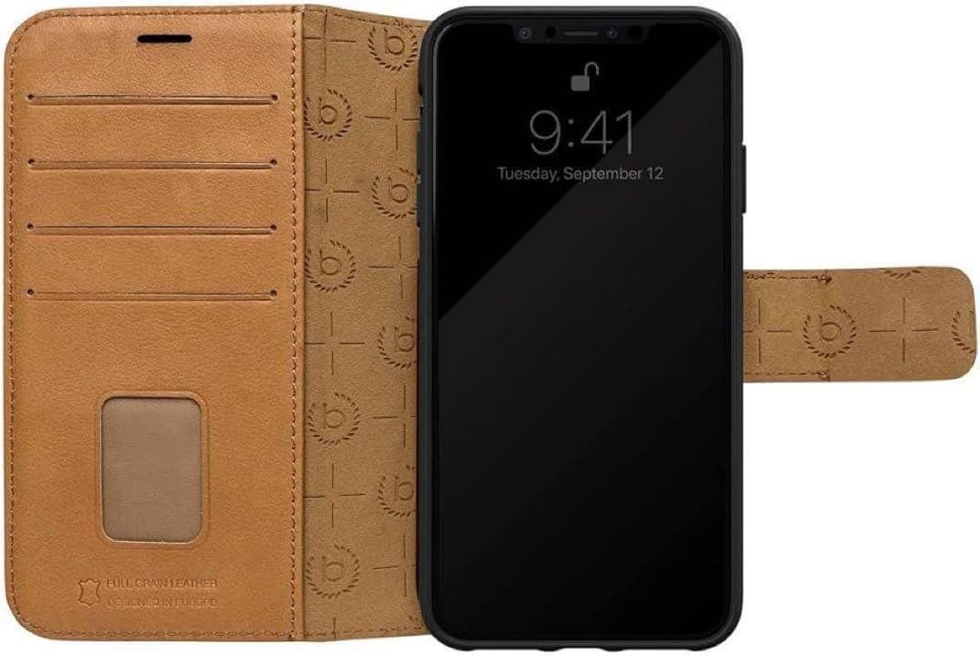 手帳型 ケース iPhone 7 / 8 レザー スマホ カバー ブラウン