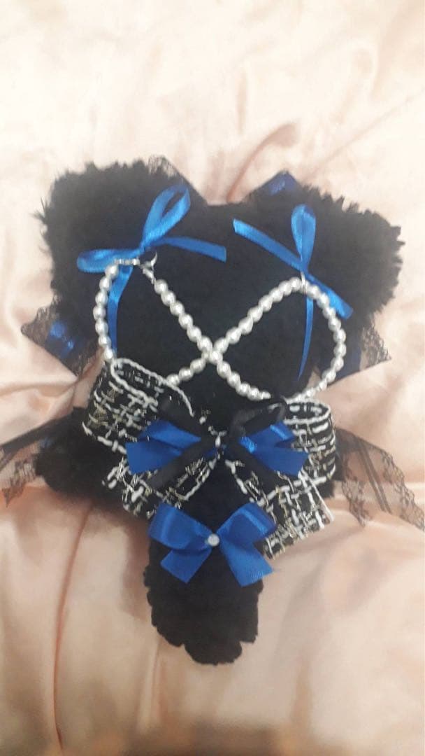 くまさ様ぬい服ふわふわ 猫耳 お座り 着ぐるみ16cm にじぬい 推しぬい