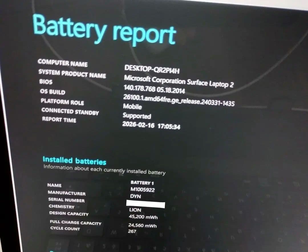 Surface Laptop 2 ブラック i5 /8GB /256GB