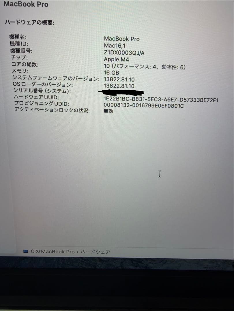 MacBook Pro 14インチ　M4 16gb 1tb