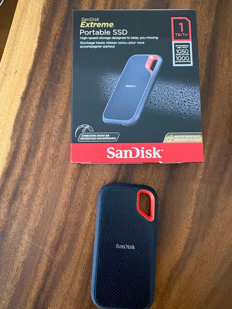外付けハードディスク・ドライブ SANDISK EXTREME SSD V2 SDSSDE61-1T00G25