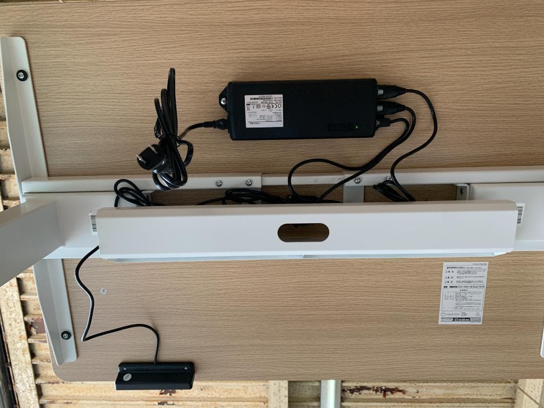 電動式昇降デスク ウッドナチュラルELD-FS(MWH)/T1000(WN)