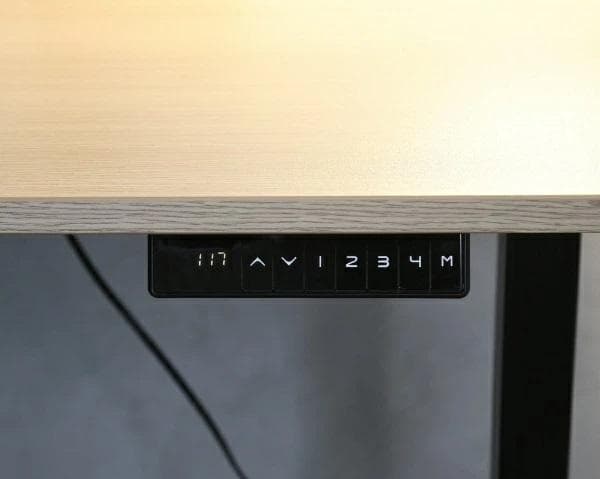 電動式昇降デスク ウッドナチュラルELD-FS(MWH)/T1000(WN)