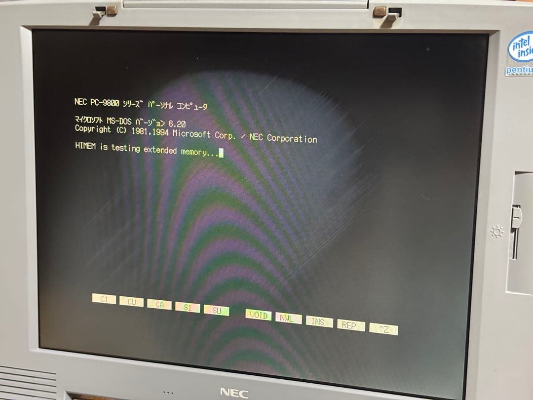 NEC PC-9821 Na12/S8 ノートPC 起動のみ確認済み