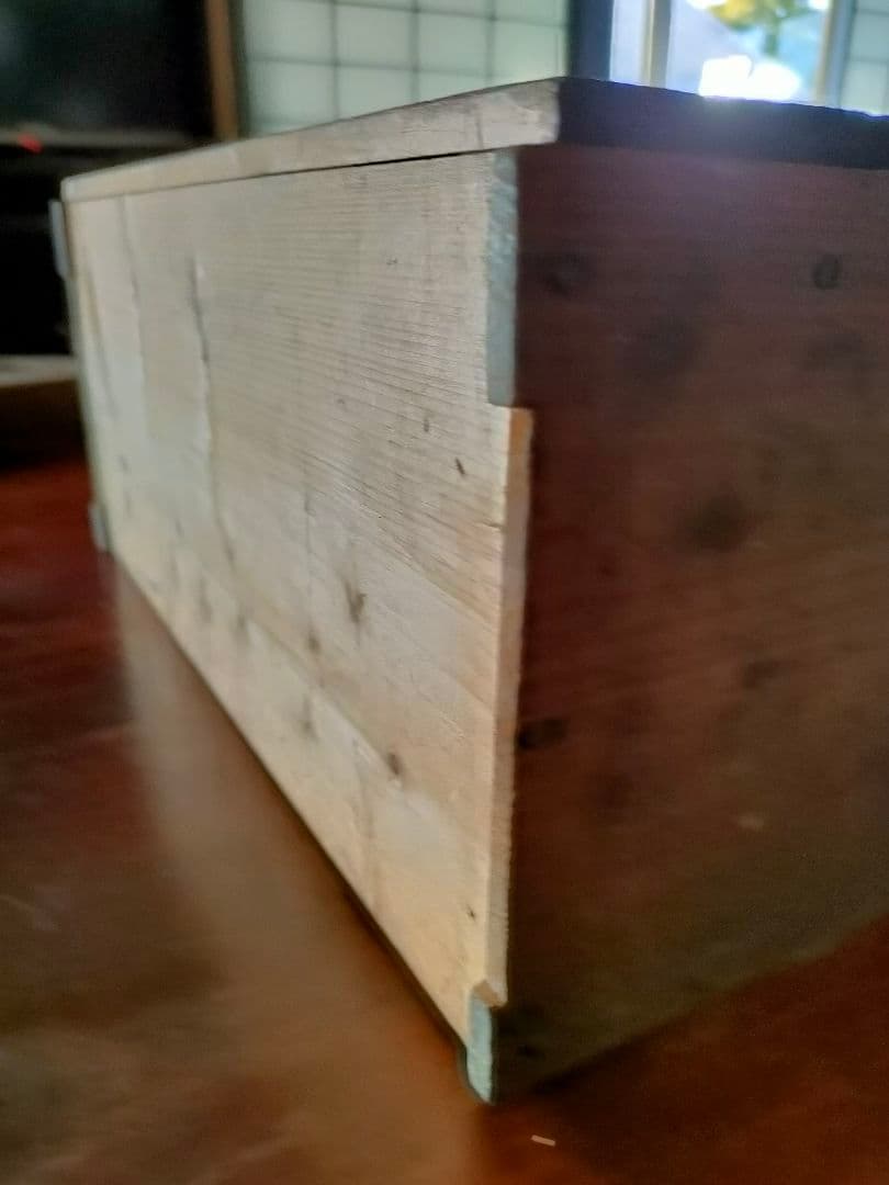 レトロな本立て.小物入れ 横38cm 高さ28cm 奥27cm シェルフ飾り棚