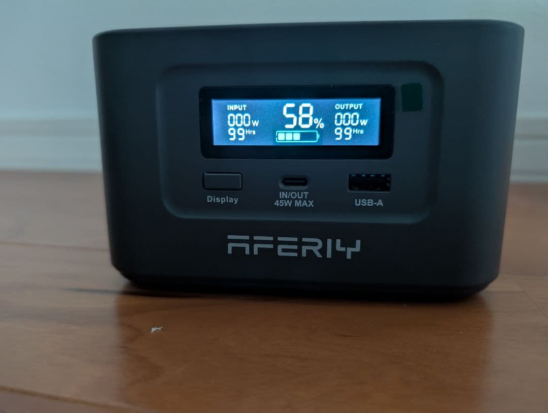 Aferiy Nano100 145W最大出力 リン酸鉄ポタ電 99.2Wh