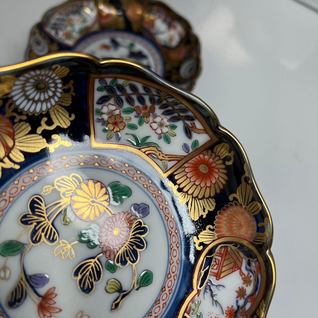 【未使用】有田焼 其泉窯 琳派古伊万里様式 小皿 5枚セット 賞美堂本店 揃い