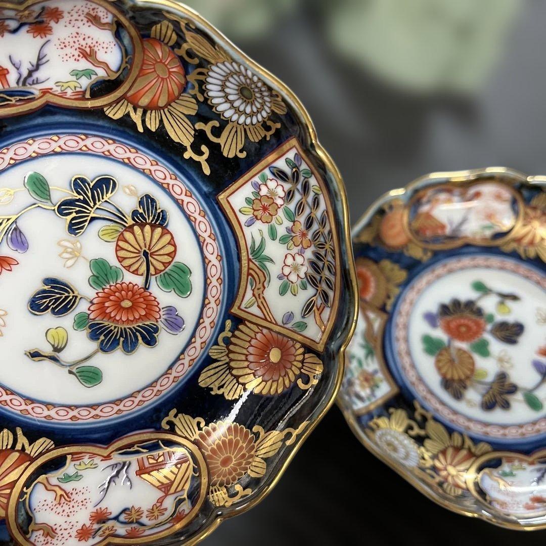 【未使用】有田焼 其泉窯 琳派古伊万里様式 小皿 5枚セット 賞美堂本店 揃い