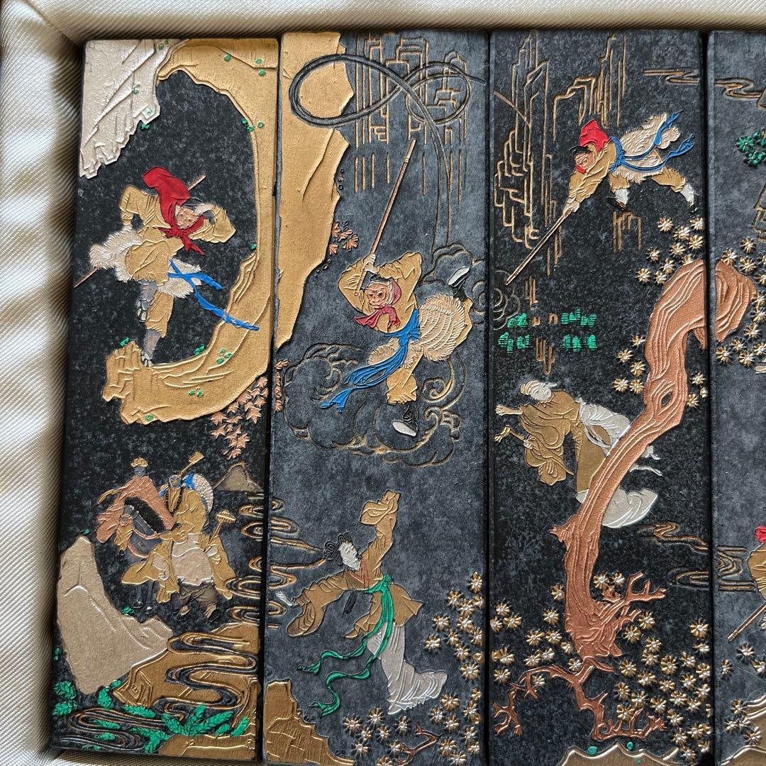 中国 書道墨 6本セット 箱付き