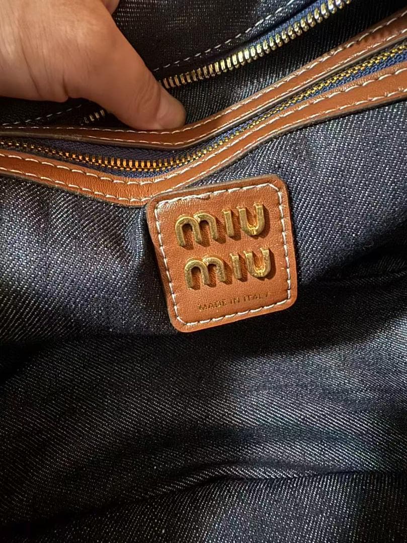 即日発送します 美品 デニム ハンドバッグ