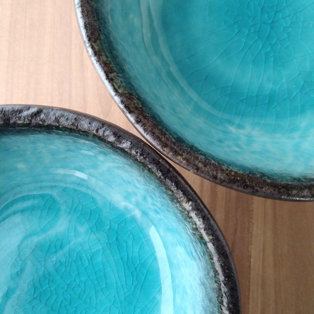 水玉スープカップ２色・トルコブルー小鉢４個・浪富士山皿２色