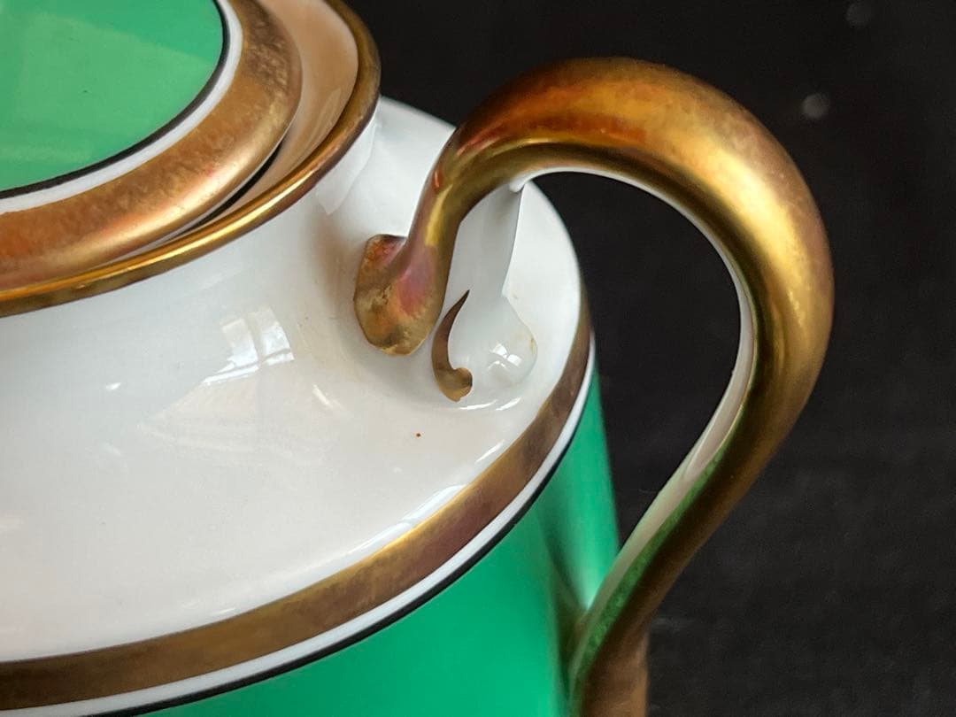 リチャードジノリ　インペログリーン　シュガーポット（Ｌ）