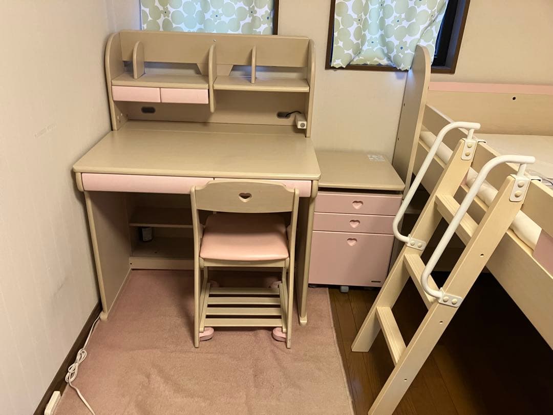 システムベッド　子供ベッド　学者デスク　机　引き取り限定‼️ 堺市