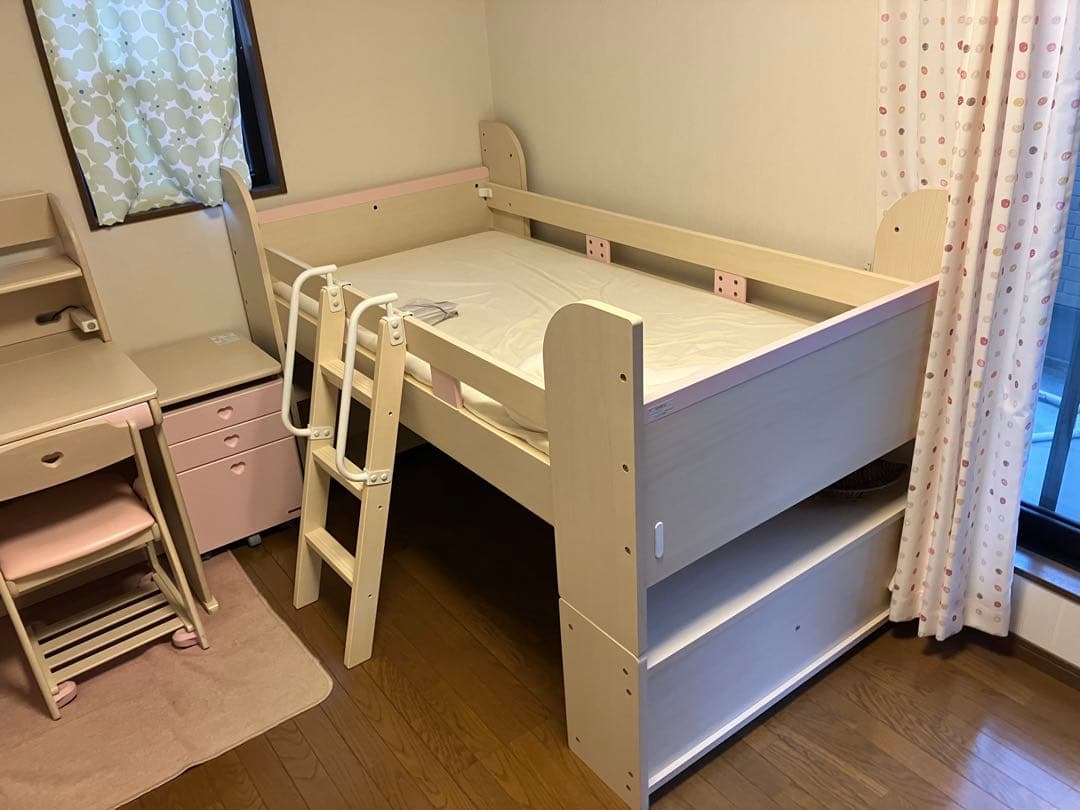 システムベッド　子供ベッド　学者デスク　机　引き取り限定‼️ 堺市