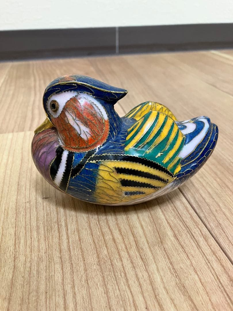 水鳥　陶器　オブジェ　置物　インテリア　工芸品　美術品　古物　古美術