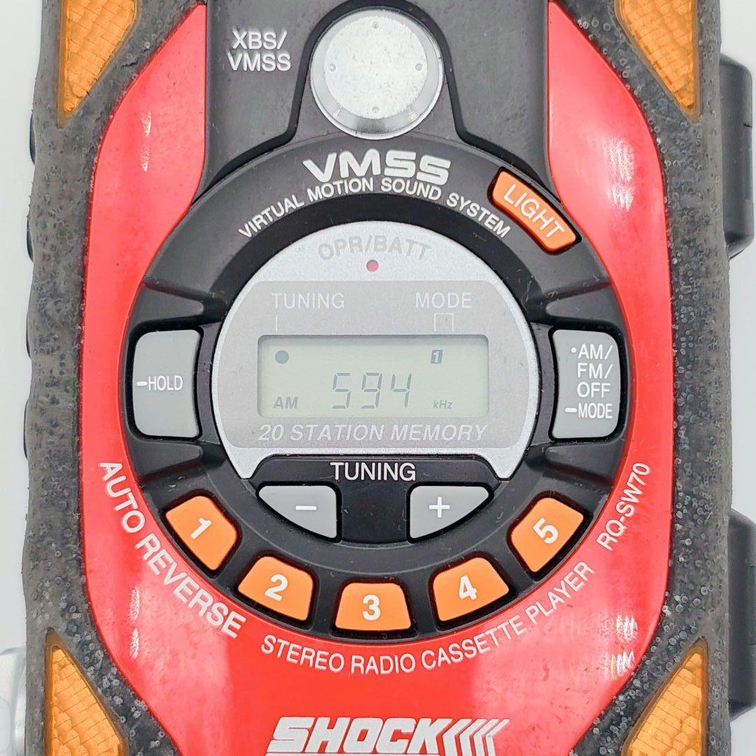 Panasonic ショックウェーブ レッド rq-sw70 カセットプレイヤー