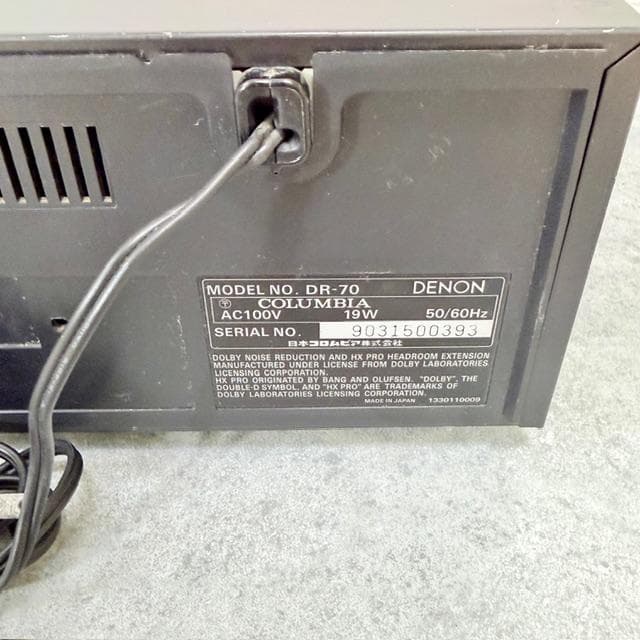 【希少】DENON デノン 3HEAD カセットデッキ DR-70 昭和