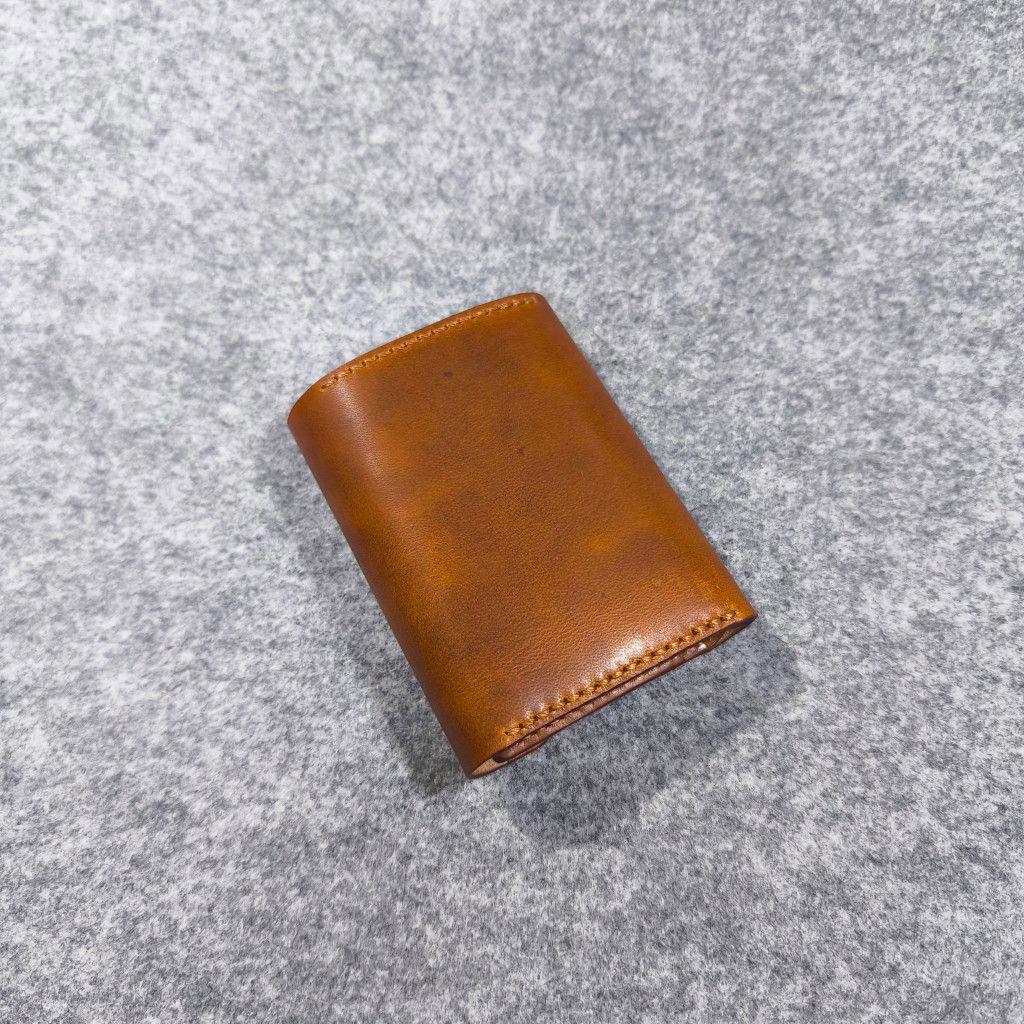３つ折り財布　ハンドメイド　レザー　クラフト