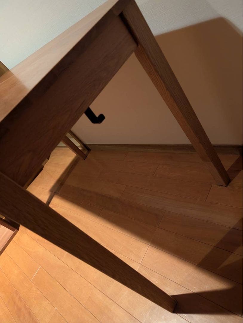 ■送料込■無印良品 MUJI 無垢材 木製デスク オーク材 事務学習机テーブル