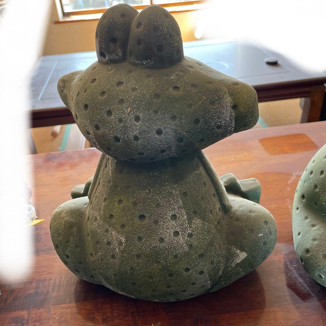 カエル【大】 の　置物　陶器