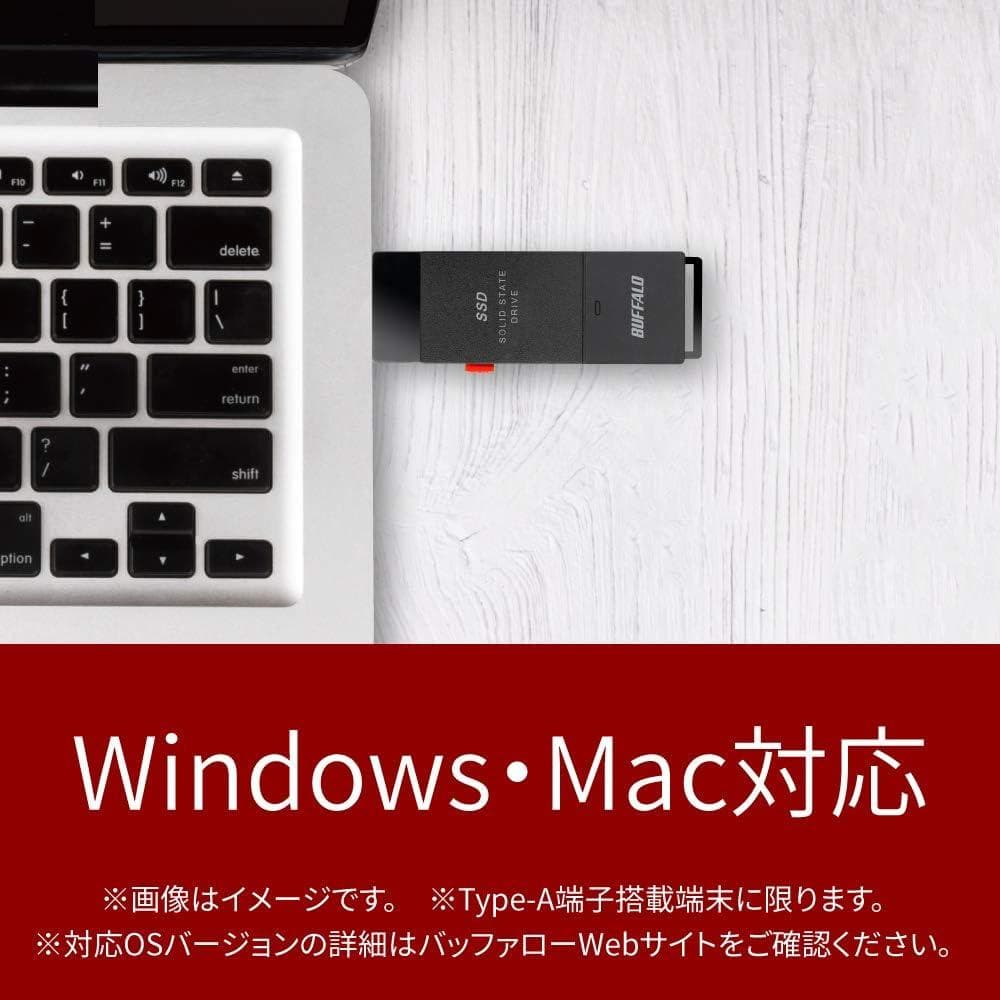 【新品保証有】BUFFALO ポータブルSSD 1TB (PS5/PS4対応)