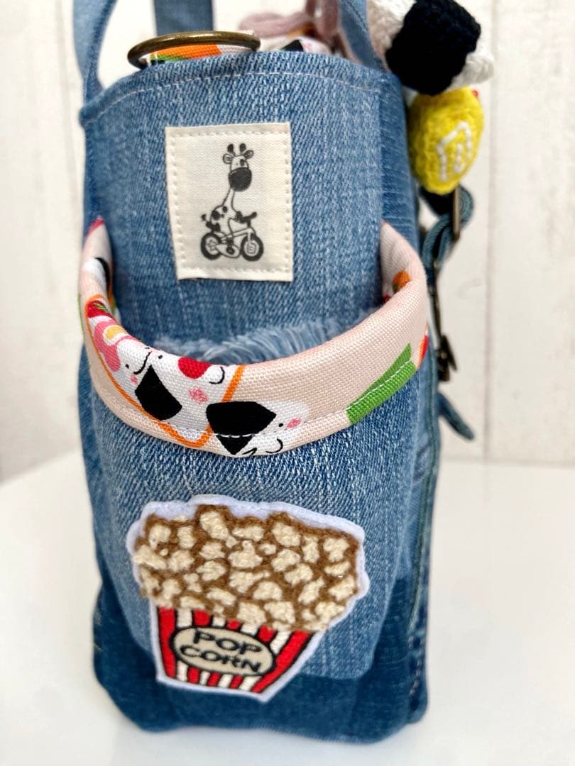 デニムリメイクバッグS おにぎり×お弁当bag