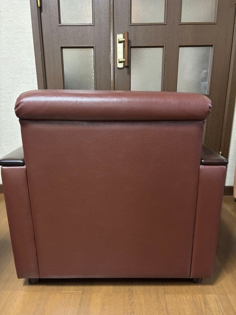 ブラウン一人掛けソファ