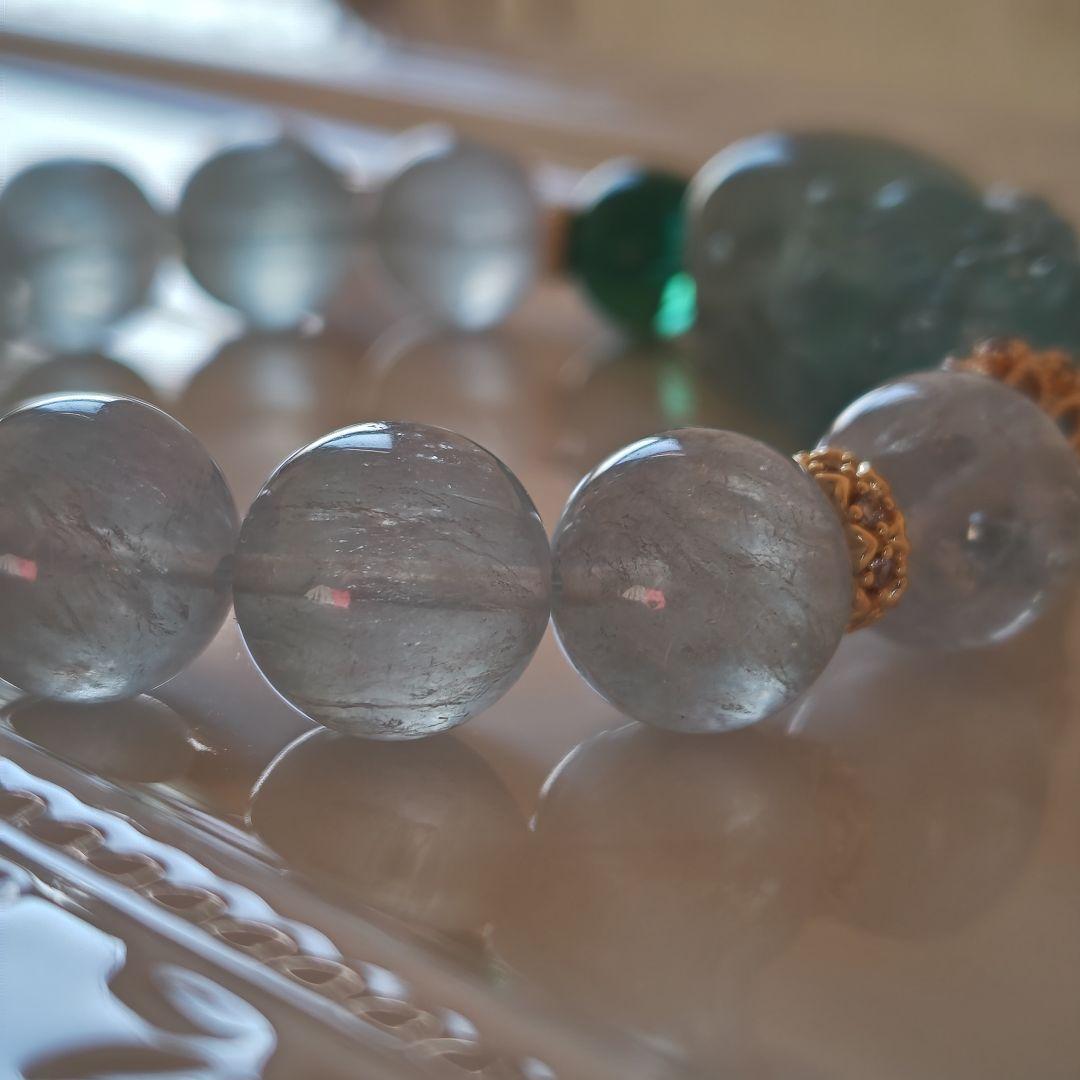 新作　ブルーグリーンフローライト貔貅　グリーンフローライト