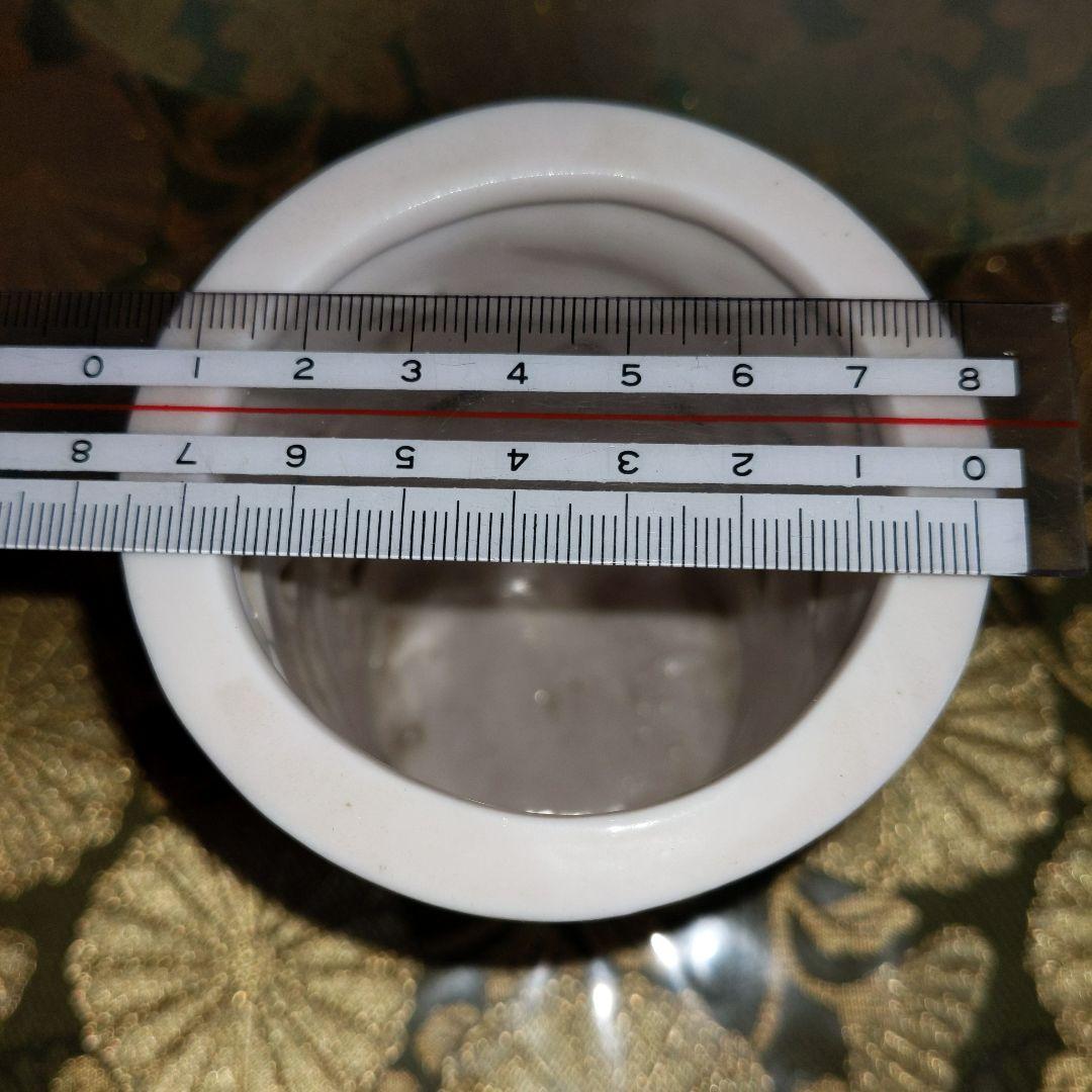 【最終価格】 書道　白磁　筆筒　時代品