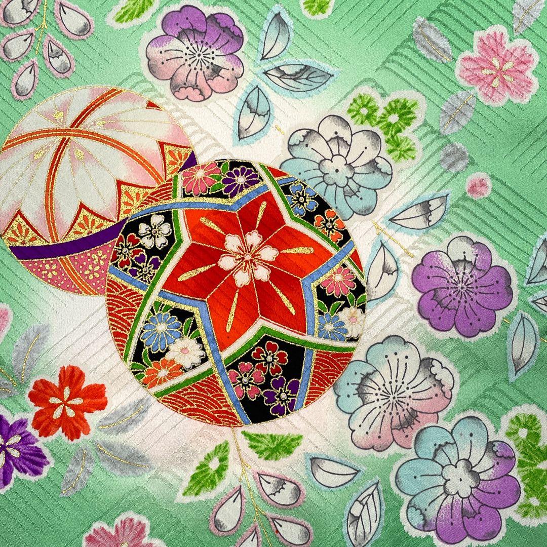 ◎mk-2919　七五三　女の子　着物　3歳　7歳　　3-2