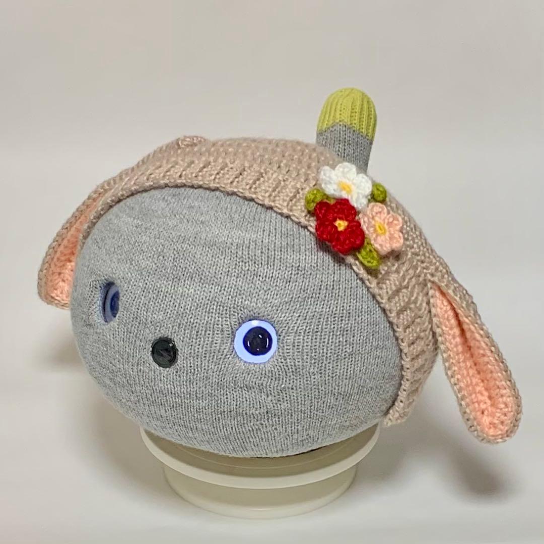 かばんだハリネズミ（グレー）あじさい（紫）たれ耳うさぎのボンネット（茶）