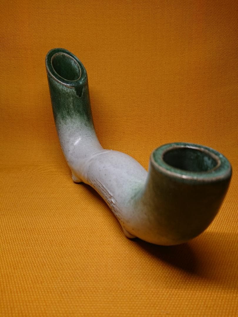【美品】花器　陶器　華道　茶道　置物　インテリア　工芸品　美術品　A3073