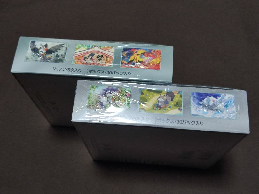 新品未開封 バイオレットex スカーレットex シュリンク付　各1Box ポケカ