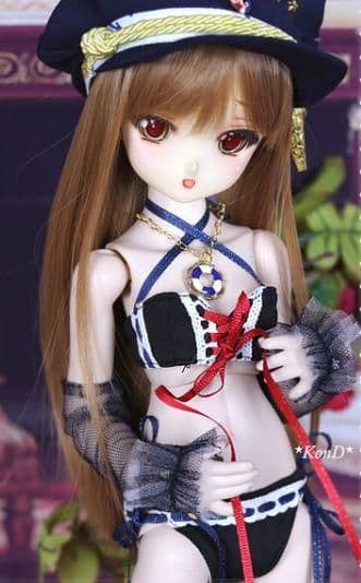 WR90 BJD　1/4 ドール 衣装 人形服 紺碧 9点セット　ハンドメイ