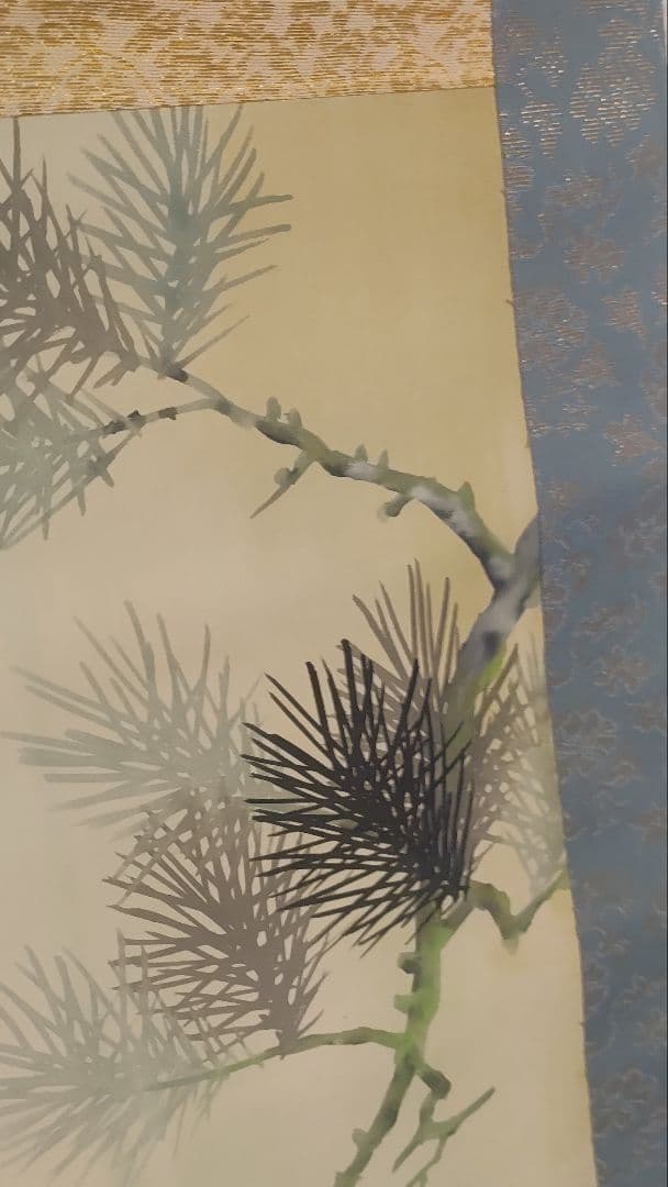 3月15日(日)出品終了@孔雀・猛虎・滝鯉 いろいろ鳥獣画の肉筆掛軸3本セット