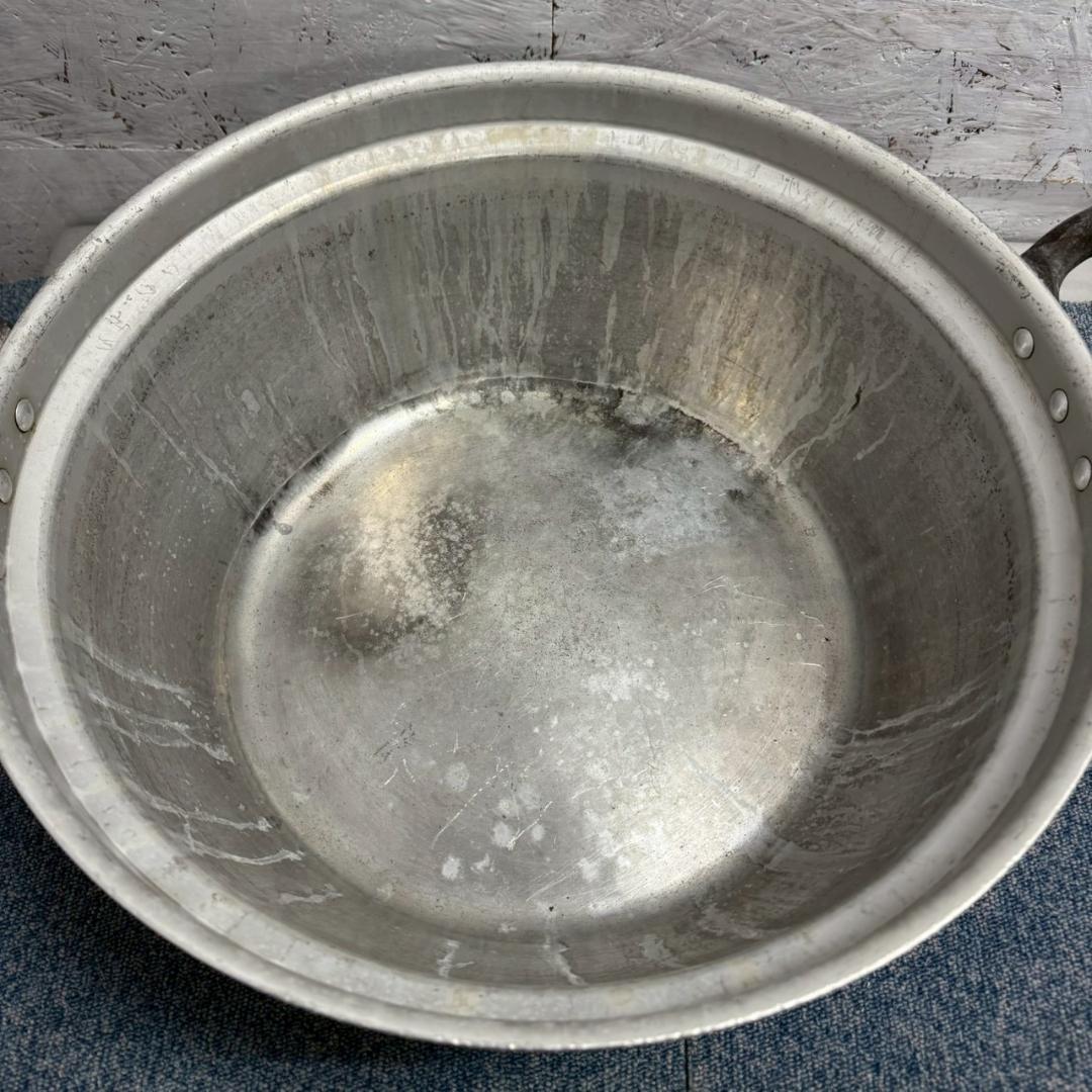 【厨房機器】 アルミ製 両手鍋 45cm 円付鍋 アルミ鍋 厨房 ⑥ A1482