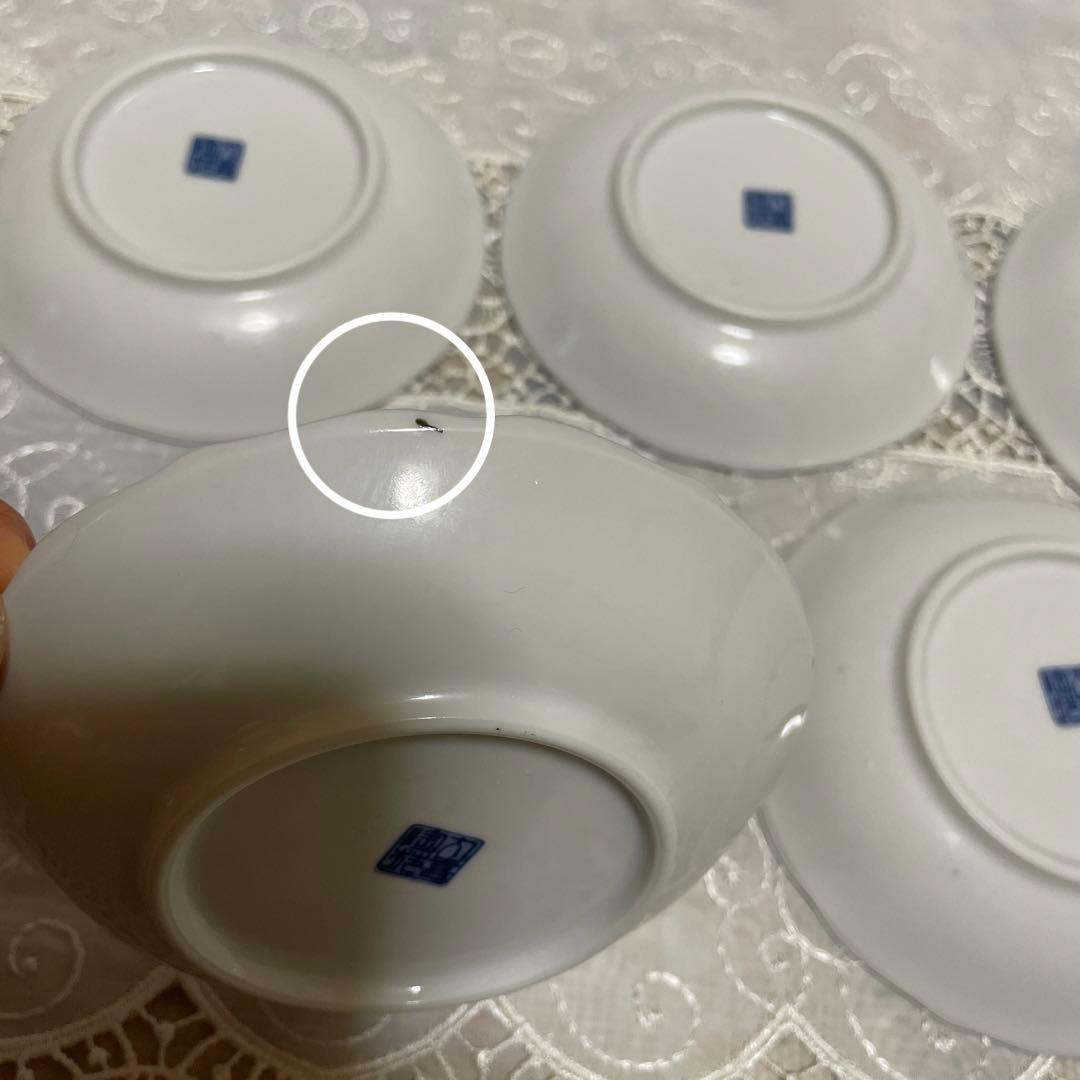 九谷焼 内喜陶苑 染錦花鳥 古伊万里 高台大皿　銘々皿　大皿1枚　小皿 5枚