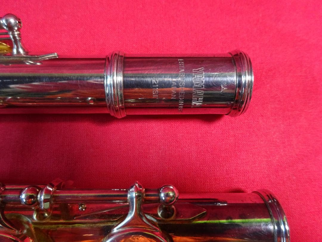 は*ろ様 YAMAHA YFL-211SII フルート ケース付き　現状品