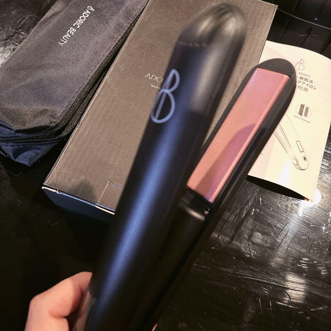 ADORIC BEAUTY 2wayヘアアイロン ブラック