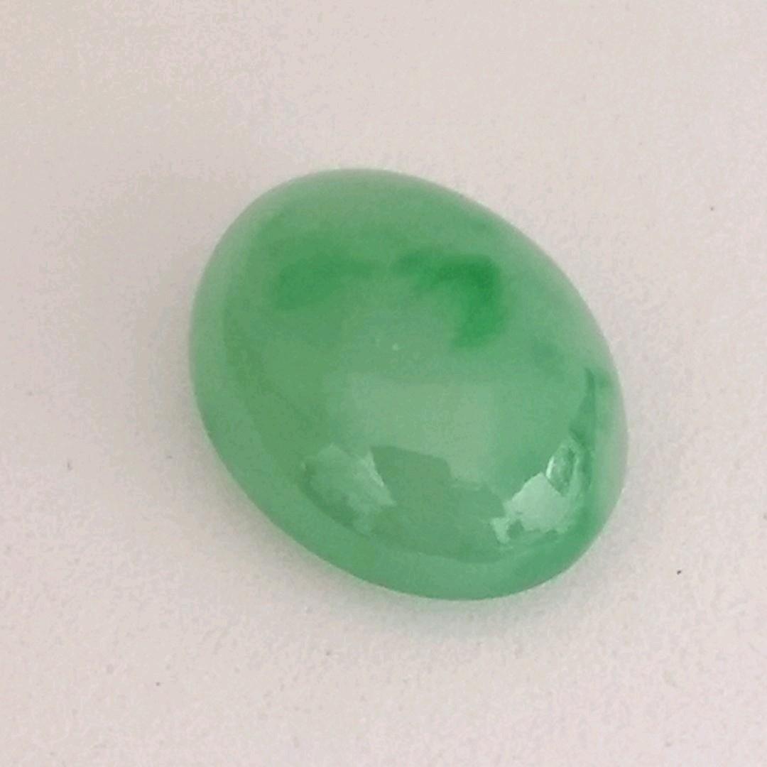 【122】  翡翠 【ジェダイト】 大粒 6.75ct オーバルカボションカット