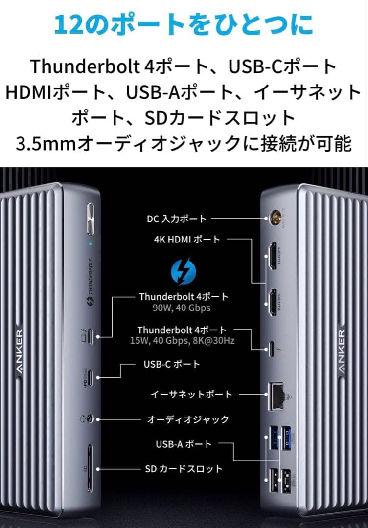 Anker PowerExpand ドッキングステーション
