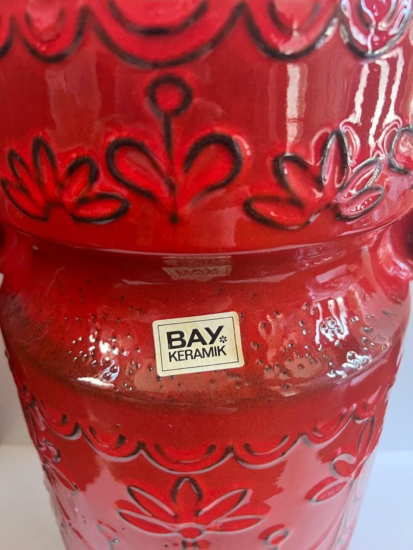 fatlava 46センチ BAY KERAMIK 西ドイツ製　花器　傘立て
