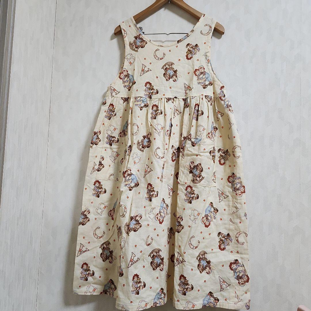 ヴィンテージ　ラガディ　アン&アンディ　エプロン　ワンピース　ハンドメイド