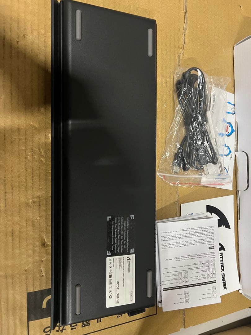 ATTACK SHARK X68HE キーボード　磁気スイッチ ダークグレー