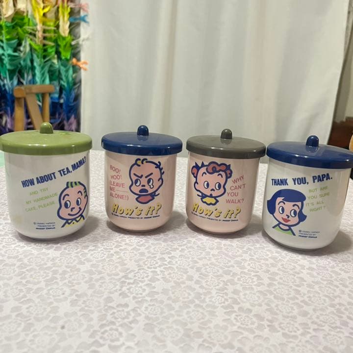 ミスタードーナツ 原田治 湯呑み4点セット 非売品
