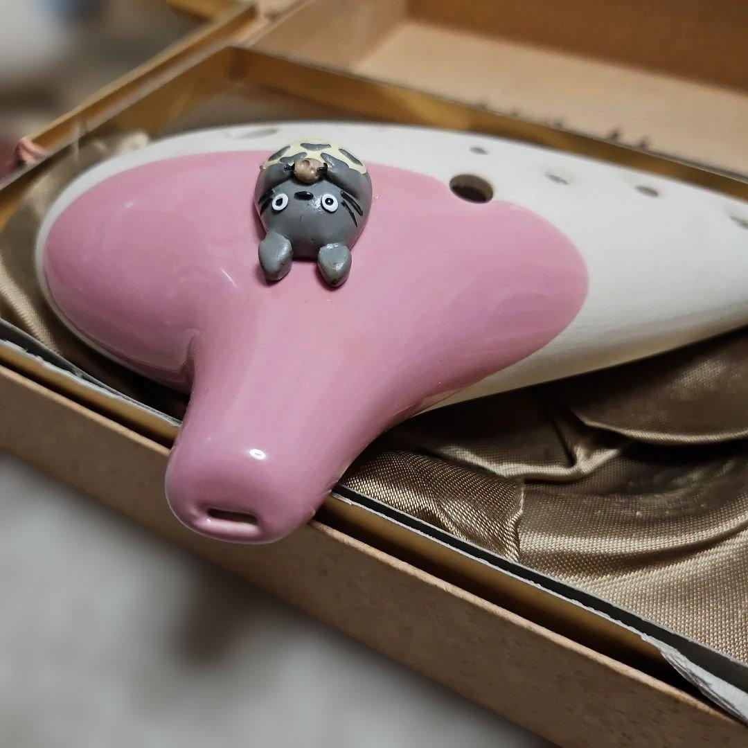 希少 となりのトトロ トトロの土笛 オカリナ ブルー ピンク 2個セット