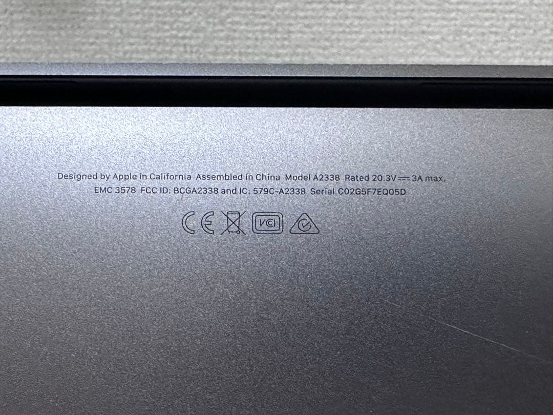 Apple Macbook Pro 13インチ 2020 M1 256GB