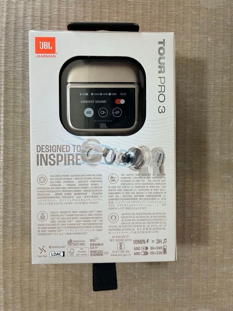 JBL TOUR PRO3 完全ワイヤレスイヤホン Bluetooth ラテ