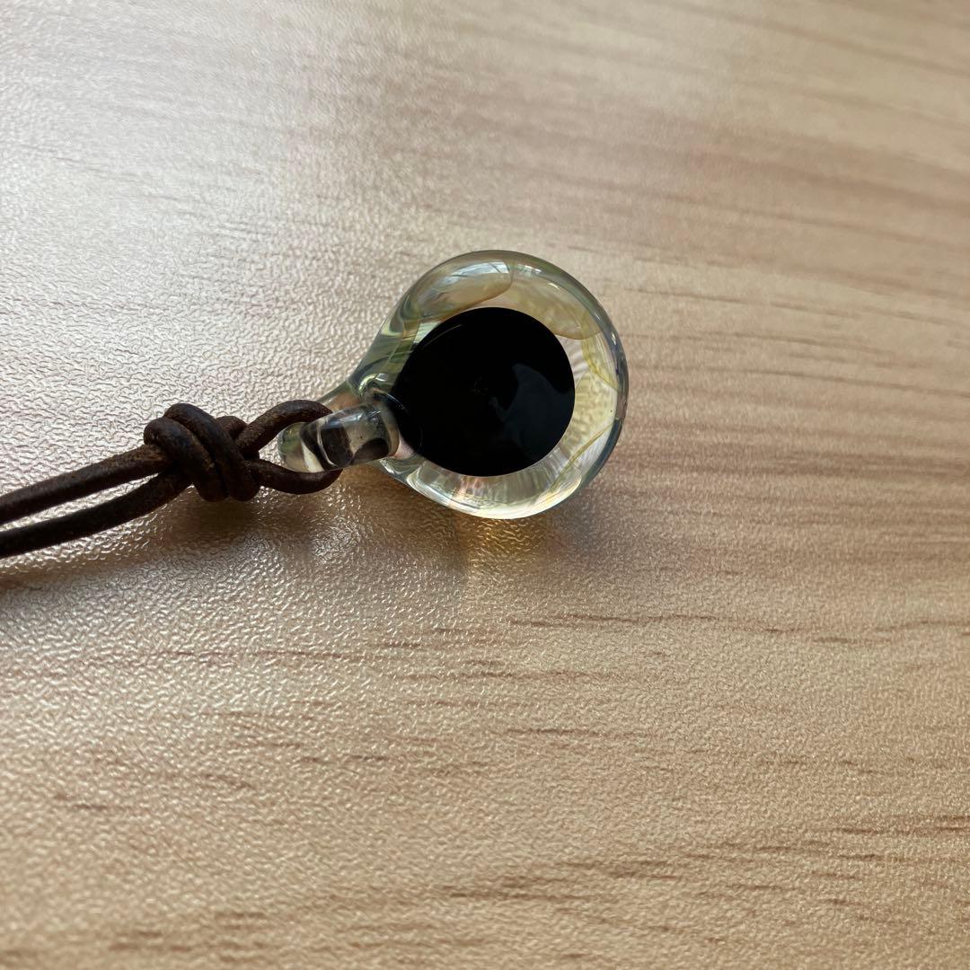 ☆一点物☆ ガラス　ペンダントトップ　オパール　アクセサリー　ネックレス