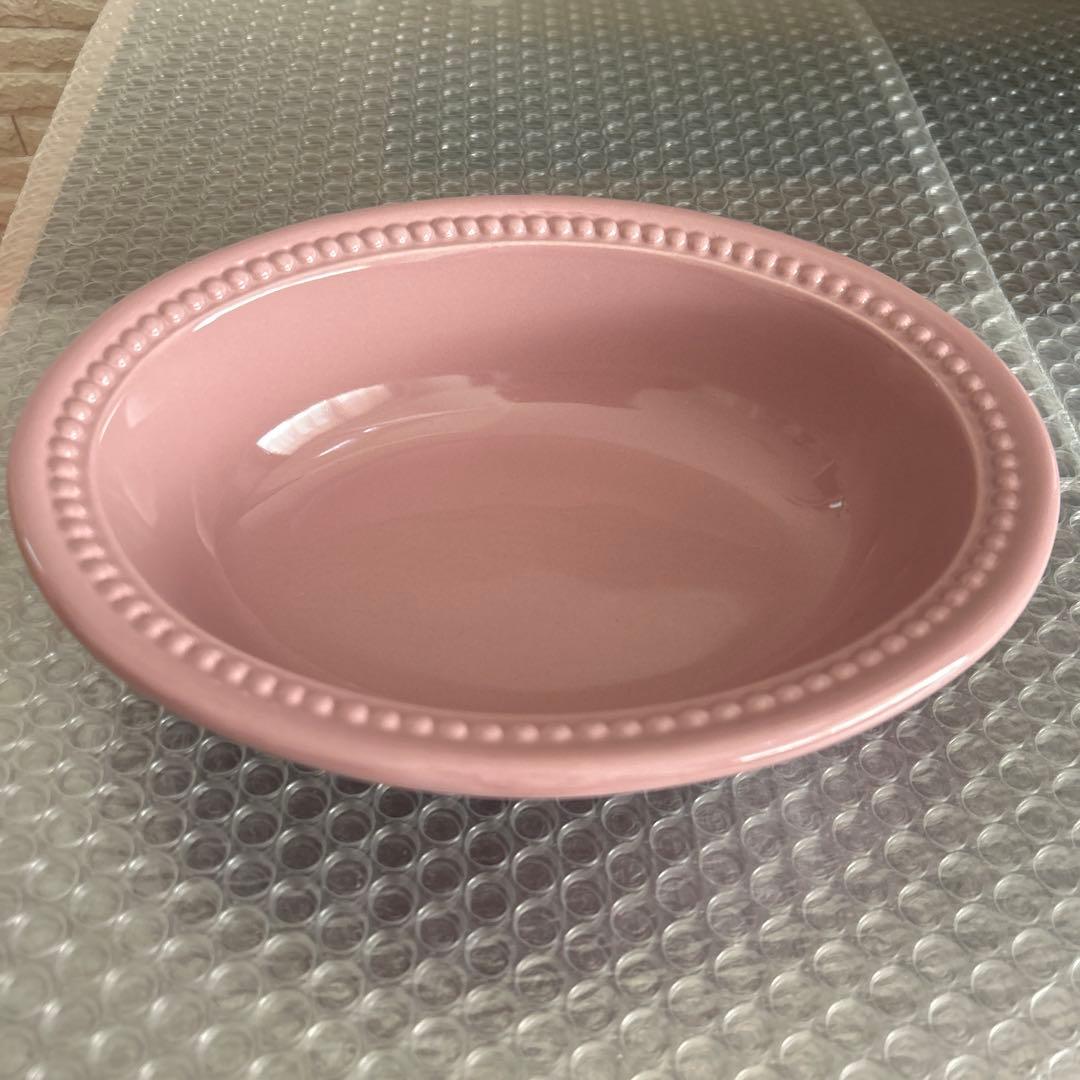 ル・クルーゼ★メゾンドパリ★パイディッシュ・プレート19センチ★モーヴピンク